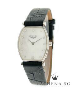 LONGINES LADIES LA GRANDE CLASSIQUE "WHITE MOP DIAMOND DIAL" QUARTZ L4.205.4.87.2