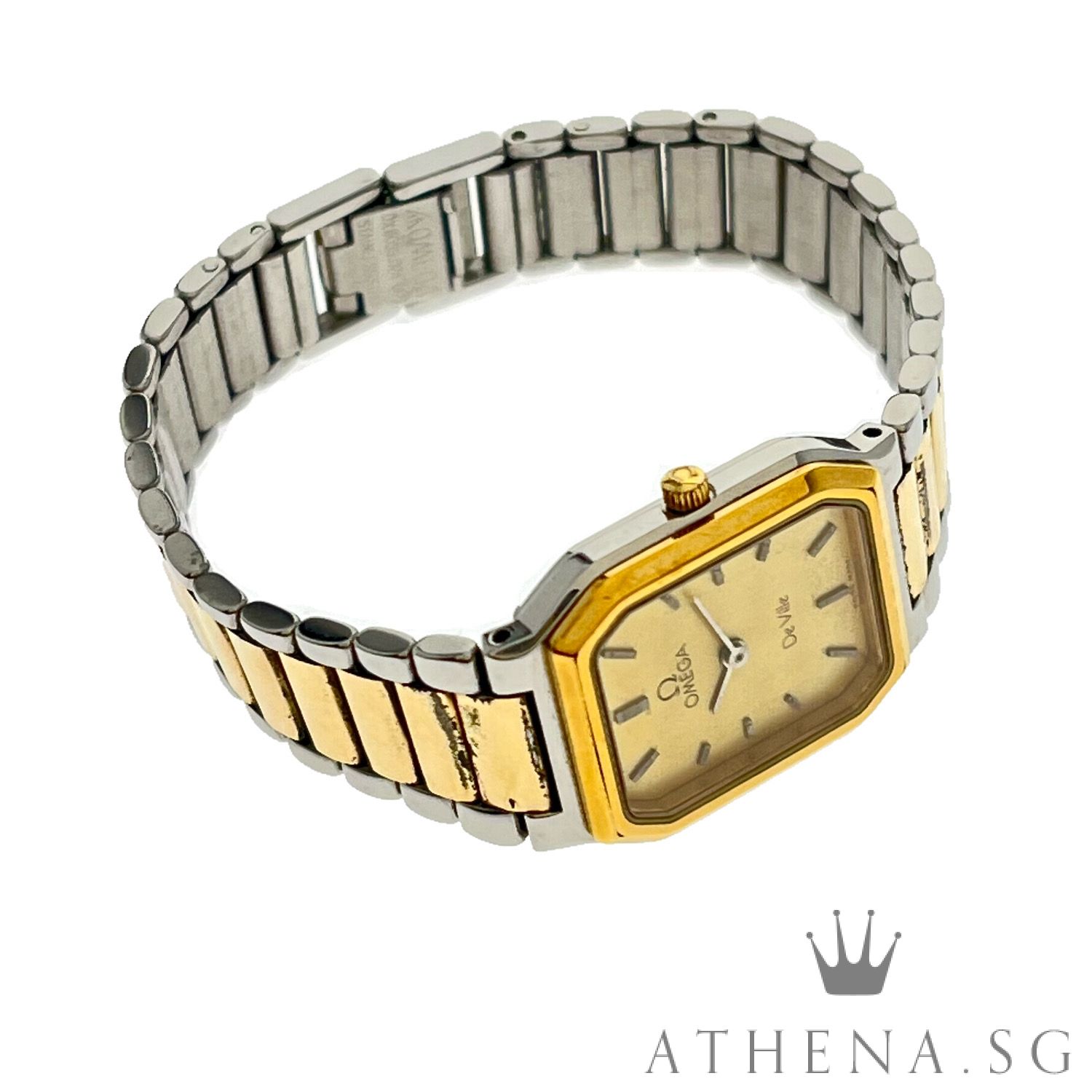 VINTAGE OMEGA LADIES DE-VILLE QUARTZ "CHAMPAGNE DIAL" - Image 2