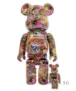 Alternative view of PSYCHEDELIC PAISLEY BE@RBRICK 400% + 100%