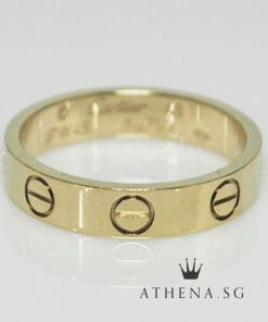18K RG CARTIER LOVE RING 3.6MM 2.92G (SIZE 48) (CERT)