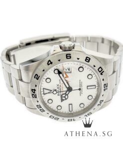 Alternative view of UNWORN!! ROLEX OYSTER PERPETUAL DATE EXPLORER II "AN" SERIES "WHITE POLAR DIAL" WITH BOX & CERT DATED (12/2024) (STILL UNDER AGENT WARRANTY) 226570