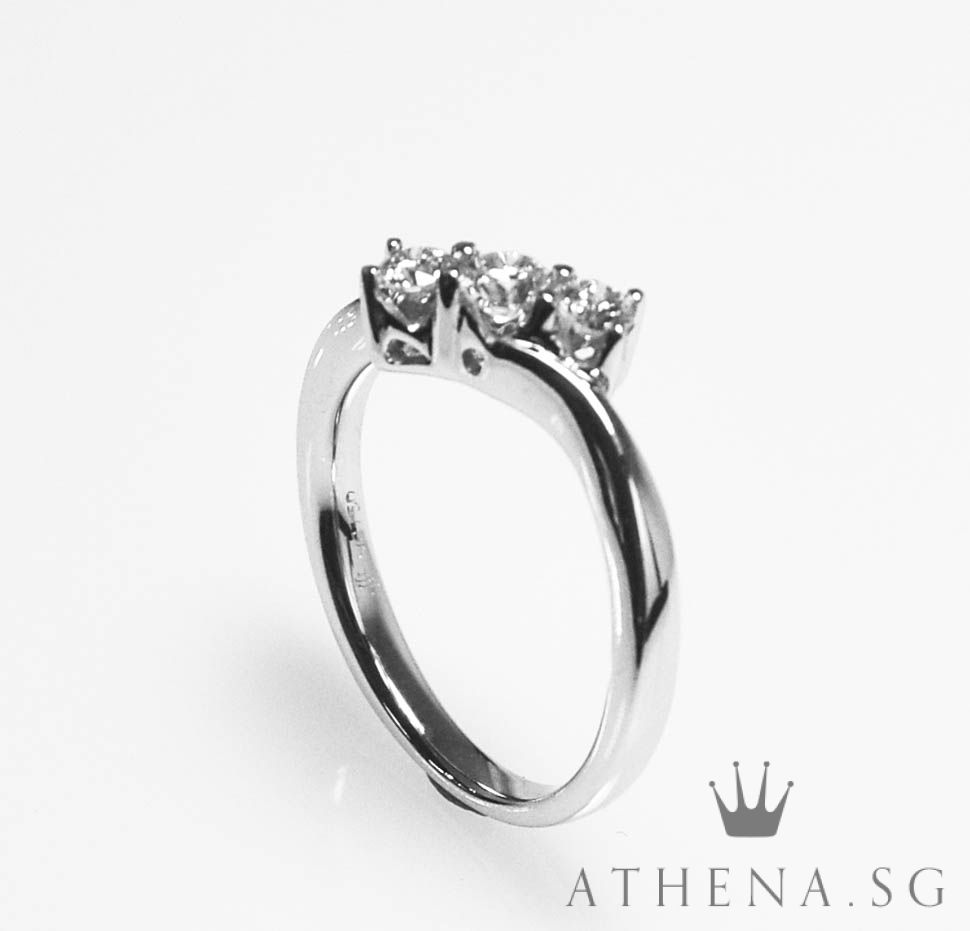 18K WG DIAMOND RING D3-0.30CTS 3.03G (SIZE 11) - Image 3