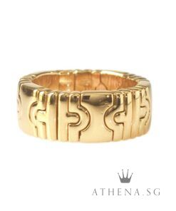 18K YG BVLGARI RING 14.65G [SIZE 14] [NETT $2,600.00]