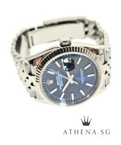 Alternative view of LIKE NEW!! ROLEX MENS OYSTER PERPETUAL DATEJUST 36 "AN" SERIES "BLUE INDEX DIAL" WITH BOX & CERT DATED 11/2020 (STILL UNDER AGENT WARRANTY) 126234