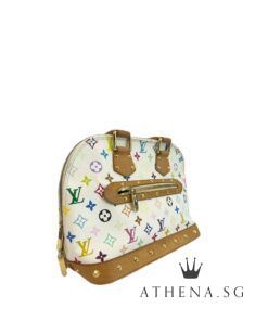 Alternative view of LOUIS VUITTON ALMA WHITE MULTICOLOR MONOGRAM HANDBAG [SIZE:GM]
