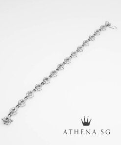Alternative view of 18K WG DIAMOND BRACELET D89-1.78CTS 11.15G (16.5CM) [NETT $2,088.00]