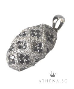 Alternative view of 18K WG DIAMOND PENDANT BD52-1.53CTS D107-0.93CTS 4.45G [NETT $988.00]