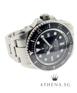 Alternative view of ROLEX OYSTER PERPETUAL DATE DEEPSEA 44MM "AN" SERIES "BLACK DIAL" WITH BOX & CERT DATED 03/2014 116660