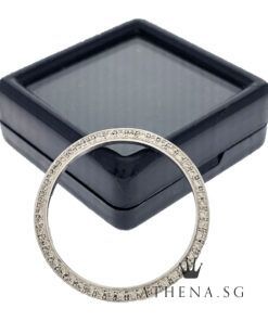 18K WHITE GOLD WITH DIAMOND BEZEL 31MM (3.82G)