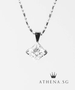 Alternative view of 18K WG SOLITAIRE DIAMOND PENDANT D1-1.30CTS (H/VSI) 1.32G (CERT)
