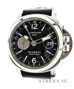 PANERAI LUMINOR GMT AUTOMATIC 44MM "K" SERIES "BLACK DIAL" WITH BOX & CERT DATED 08/2009 PAM 088