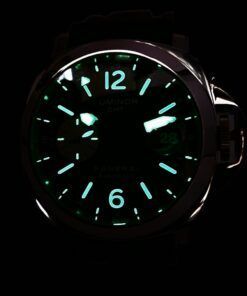 Alternative view of PANERAI LUMINOR GMT AUTOMATIC 44MM  "K" SERIES "BLACK DIAL"  WITH BOX & CERT DATED 08/2009 PAM 088
