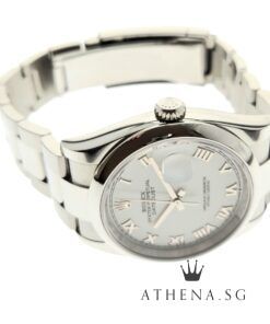 Alternative view of LIKE NEW !!! ROLEX MENS OYSTER PERPETUAL DATEJUST 36 "AN" SERIES "WHITE ROMAN DIAL" WITH BOX & CERT DATED 02/2023 (STILL UNDER AGENT WARRANTY) 126200