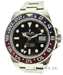 LIKE NEW!! ROLEX OYSTER PERPETUAL DATE GMT MASTER II CERAMIC 40MM "PEPSI" "AN" SERIES WITH BOX & CERT DATED 04/2022 (STILL UNDER AGENT WARRANTY) 126710BLRO