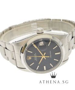 Alternative view of ROLEX VINTAGE OYSTERDATE PRECISION "BLACK INDEX DIAL" WITH AFTERMARKET BRACELET 6694 (WATCH ONLY)