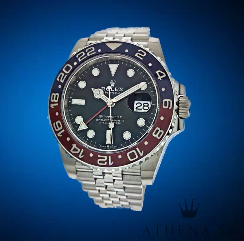 PRE-ORDER!!! CALL FOR PRICING!! UNWORN!! ROLEX OYSTER PERPETUAL DATE GMT MASTER II CERAMIC "PEPSI" "AN" SERIES WITH BOX & CERT (STILL UNDER AGENT WARRANTY) 126710BLRO