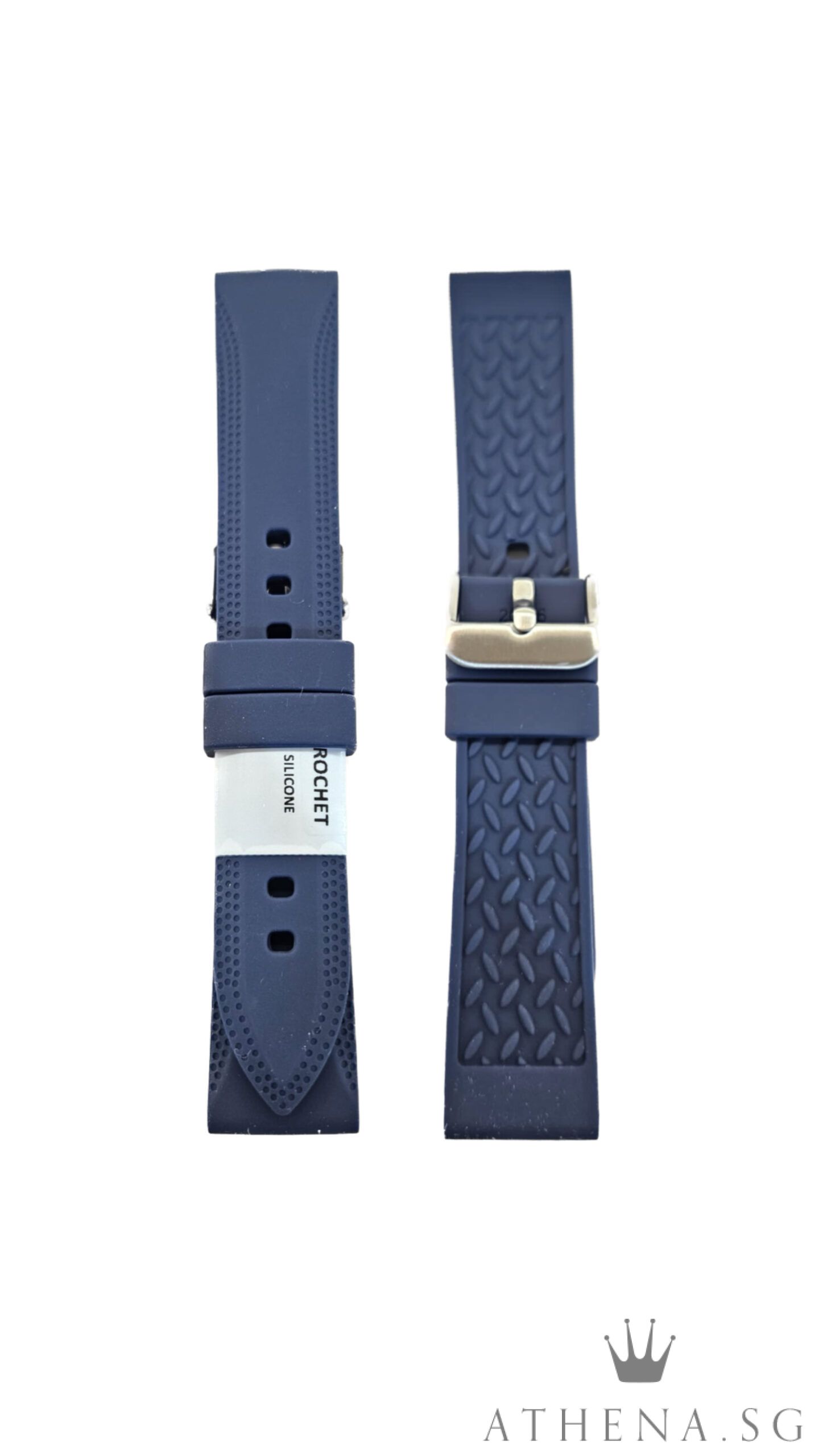 ZRC ROCHET RUBBER STRAPS (RED/NAVY BLUE/OLIVE GREEN/ORANGE/BLACK/GREY/WHITE) - Image 4