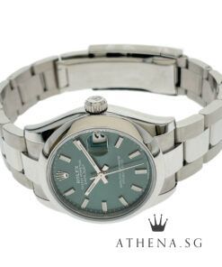 Alternative view of UNWORN!! ROLEX MID-SIZE OYSTER PERPETUAL DATEJUST 31 "AN" SERIES "MINT GREEN DIAL" WITH BOX & CERT DATED 05/2025 (STILLL UNDER AGENT WARRANTY) 278240