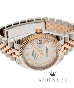 Alternative view of ROLEX EVEROSE ROLESOR OYSTER PERPETUAL DATEJUST 31 "AN" SERIES "WHITE ROMAN DIAL" (WATCH ONLY) 178271