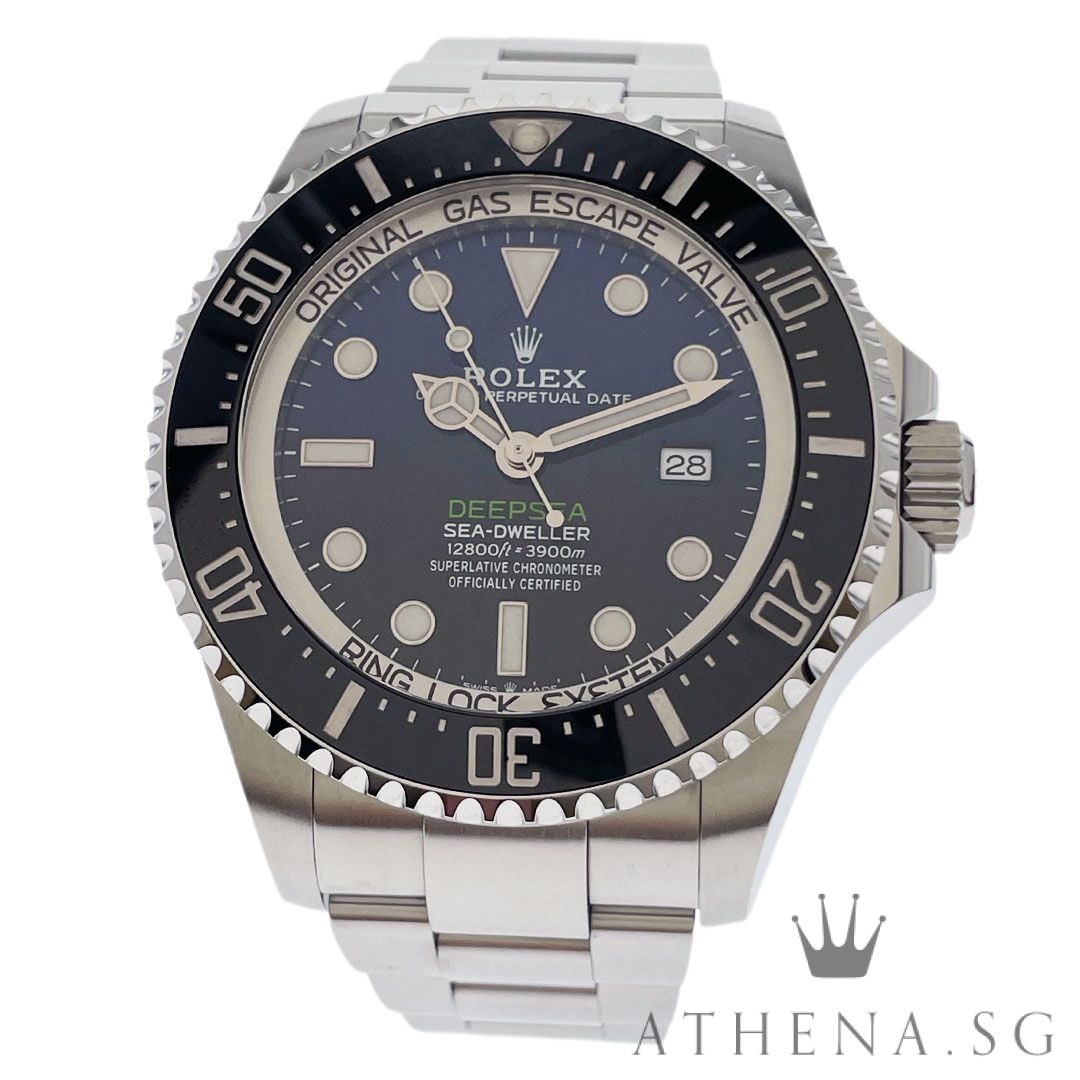 ROLEX OYSTER PERPETUAL DATE DEEPSEA "AN" SERIES "D-BLUE DIAL" WITH BOX & CERT DATED (01/2019) 126660