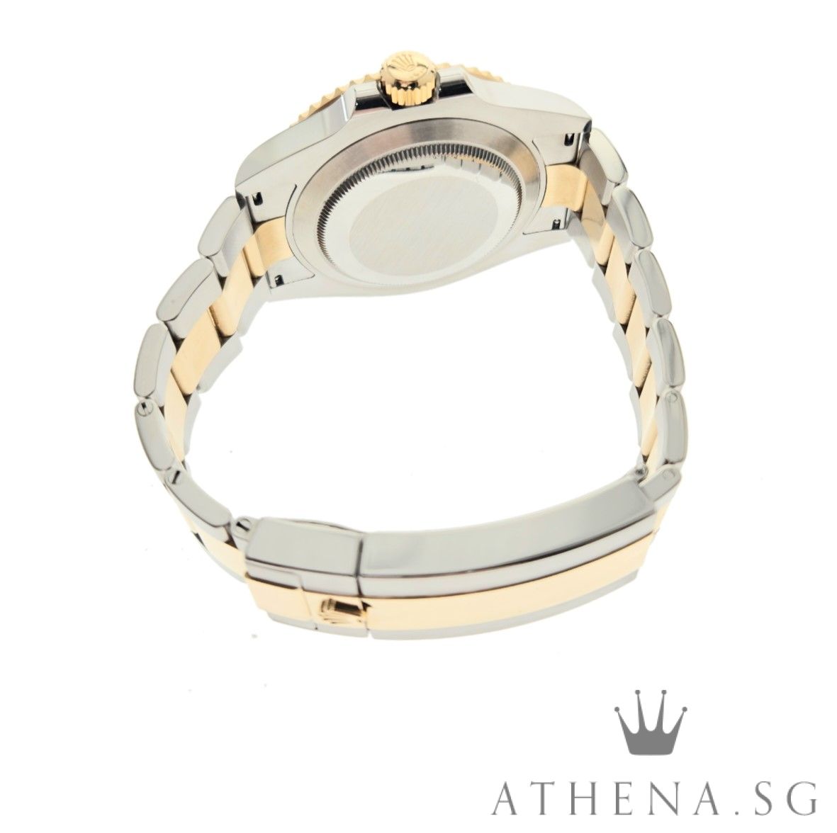 ROLEX YELLOW ROLESOR OYSTER PERPETUAL BLUE SUBMARINER DATE 41 "AN" SERIES "BLUE DIAL" WITH BOX & CERT DATED (04/2022) (STILL UNDER AGENT WARRANTY ) 126613LB - Image 3