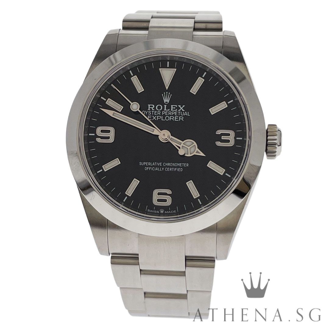 UNWORN!! ROLEX OYSTER PERPETUAL EXPLORER 40 "AN" SERIES "BLACK 369 DIAL" WITH BOX & CERT DATED (07/2024) (STILL UNDER AGENT WARRANTY) 224270