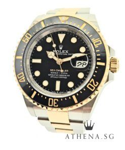 ROLEX YELLOW ROLESOR OYSTER PERPETUAL DATE SEA DWELLER 43 "AN" SERIES "BLACK DIAL" WITH BOX & CERT DATED 11/2022 (STILL UNDER AGENT WARRANTY) 126603