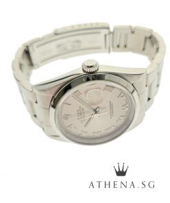 Alternative view of ROLEX OYSTER PERPETUAL DATEJUST 36 "K" SERIES "SILVER ROMAN DIAL" WITH CERT DATED 02/2004 16200
