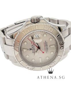 Alternative view of ROLEX ROLESIUM MENS OYSTER PERPETUAL DATE YACHT MASTER 40MM "M" SERIES "PLATINIUM DIAL" (WATCH ONLY) 16622