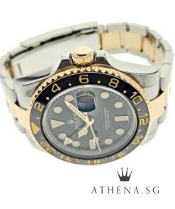 Alternative view of ROLEX 18K HALF YELLOW GOLD ROLESOR OYSTER PERPETUAL GMT MASTER II CERAMIC "AN" SERIES WITH BOX & CERT DATED 2011 116713LN