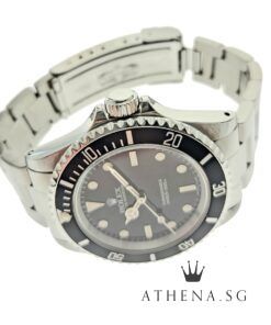 Alternative view of COLLECTIBLE!! ROLEX OYSTER PERPETUAL SUBMARINER NO-DATE "W" SERIES "TWO LINER TRITIUM DIAL" "FLAT 4" WITH BOX & CERT DATED (04/1996) 14060