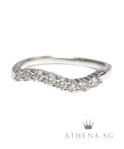18K WG DIAMOND RING D8-0.20CTS 2.17G [FROM GOLD HEART JEWELLERY] (SIZE 12)