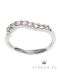 Alternative view of 18K WG DIAMOND RING D8-0.20CTS 2.17G [FROM GOLD HEART JEWELLERY] (SIZE 12)