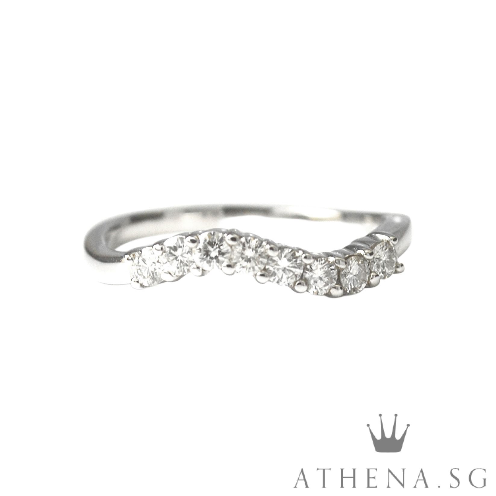 18K WG FANCY DESIGN DIAMOND RING D8-0.24CTS 2.08G (FROM LEE HWA JEWELLERY) (SIZE 12)