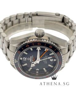 Alternative view of OMEGA SEAMASTER PLANET OCEAN 600M GMT "BLUE DIAL" WITH BOX & CERT DATED (01/2014) 232.30.44.22.03.001