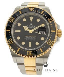 ROLEX YELLOW ROLESOR OYSTER PERPETUAL DATE SEA DWELLER 43 "AN" SERIES "BLACK DIAL" WITH BOX & CERT DATED (02/2021) 126603