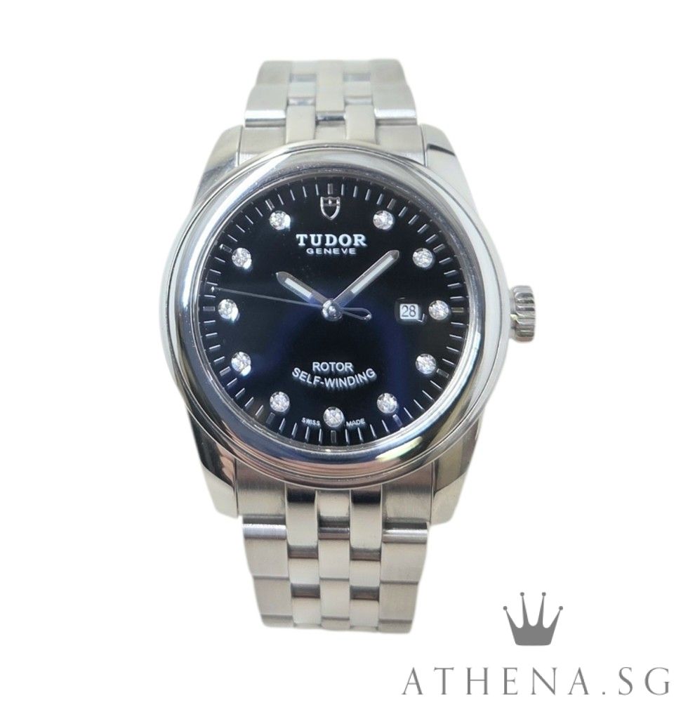 TUDOR 53000 GLAMOUR DATE "BLACK DIAMOND DIAL" AUTOMATIC