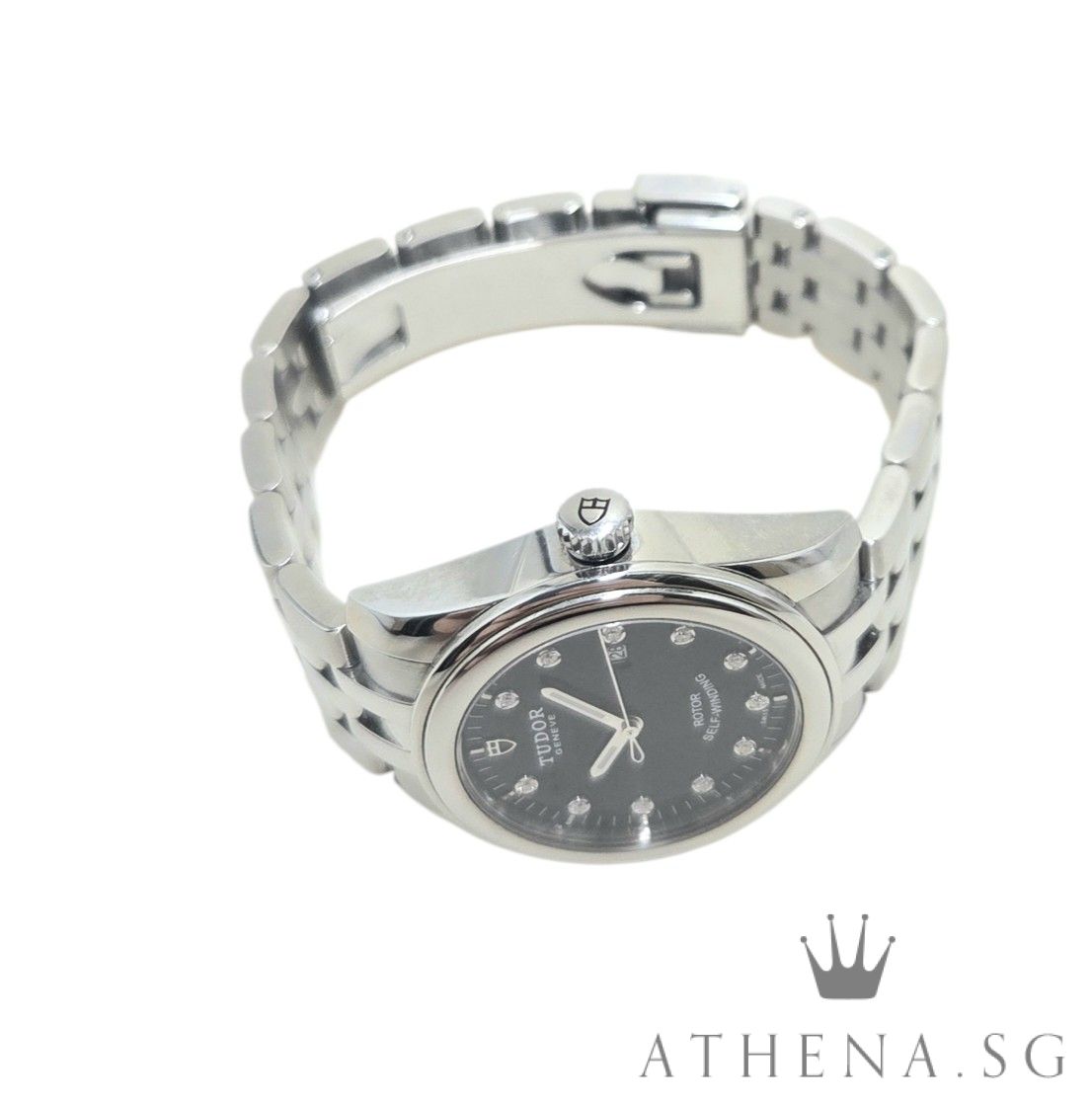 TUDOR 53000 GLAMOUR DATE "BLACK DIAMOND DIAL" AUTOMATIC - Image 2