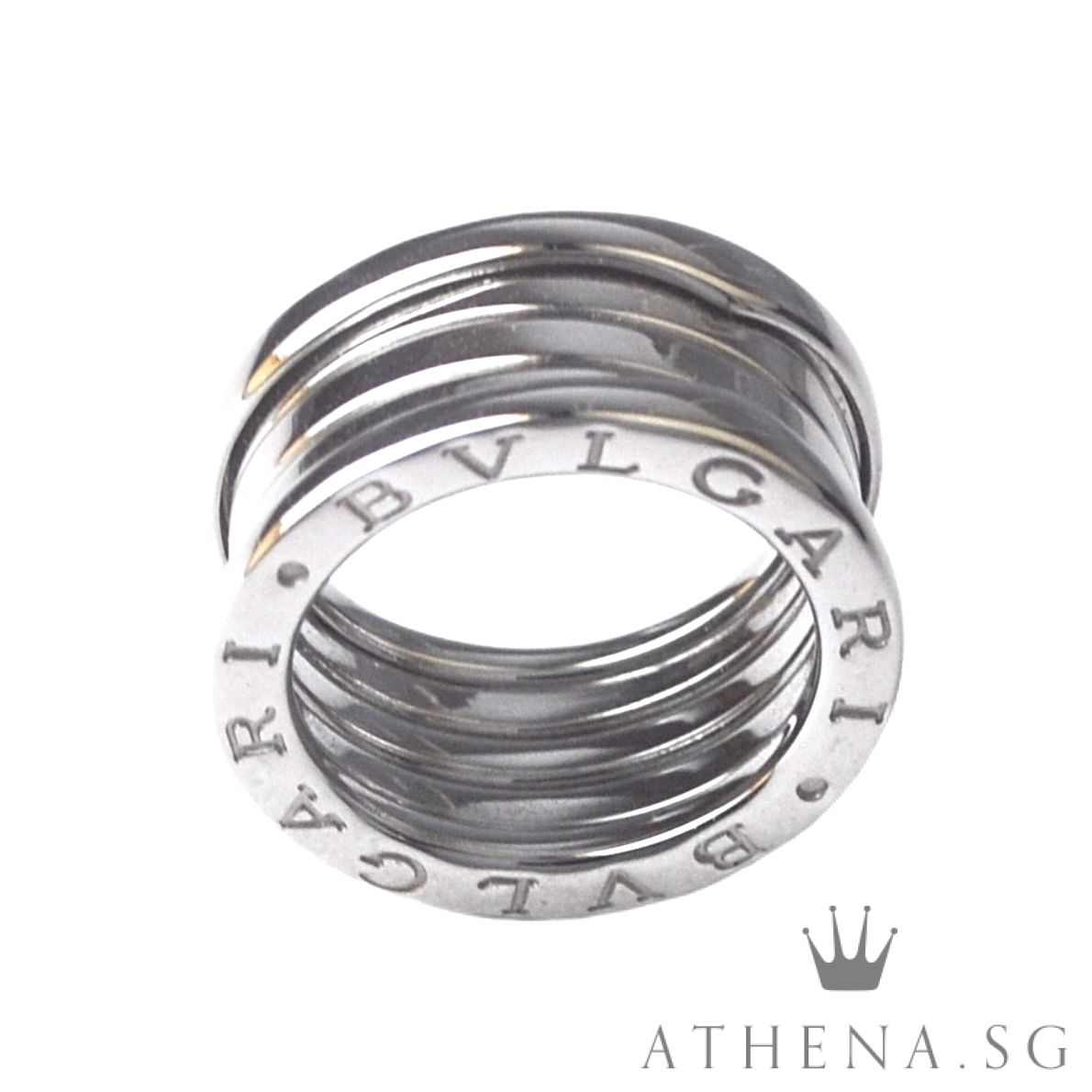 18K WG BVLGARI B.ZERO 3 TIER RING 9.54G (SIZE 49) - Image 4
