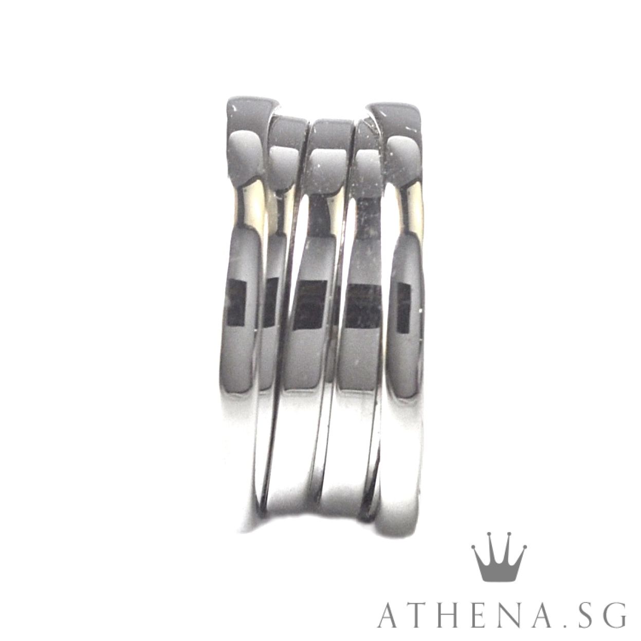 18K WG BVLGARI B.ZERO 3 TIER RING 9.54G (SIZE 49) - Image 3