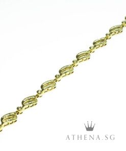 Alternative view of 18K YG DIAMOND BRACELET D98-1.02CTS 12.67G (16.5CM) [NETT $2,388.00]