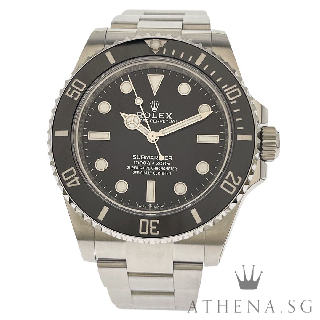 UNWORN!! ROLEX OYSTER PERPETUAL SUBMARINER NO DATE 41MM CERAMIC WITH BOX & CERT DATED (06/2026) (STILL UNDER AGENT WARRANTY) 124060LN