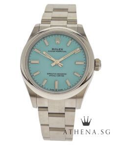 UNWORN!! ROLEX OYSTER PERPETUAL 31 "AN" SERIES "TIFFANY BLUE INDEX DIAL" WITH BOX & CERT DATED (10/2024) (STILL UNDER AGENT WARRANTY) 277200