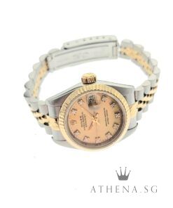 Alternative view of ROLEX 18K HALF Y/G OYSTER PERPETUAL LADIES DATEJUST 26MM "S" SERIES "GOLD DIAMOND DIAL" (WATCH ONLY) 69173