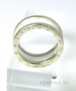 Alternative view of 18K RG BVLGARI B.ZERO WITH WHITE CERAMIC 2 TIER RING 7.71G (SIZE 52) (BOX & CERT) (PURC DATED ON 28/05/2017)