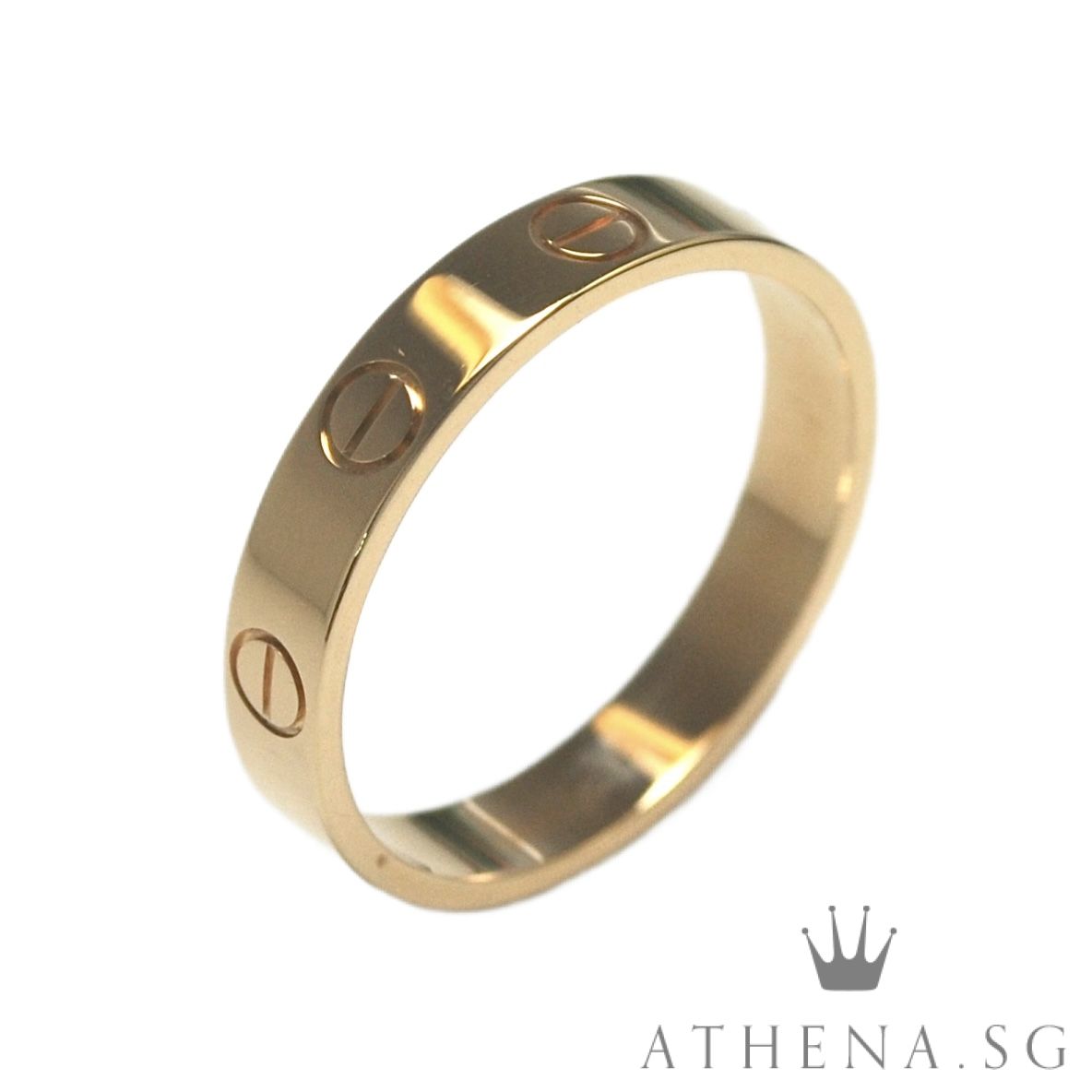 18K RG CARTIER LOVE RING 3.6MM 3.11G (SIZE 54) - Image 4