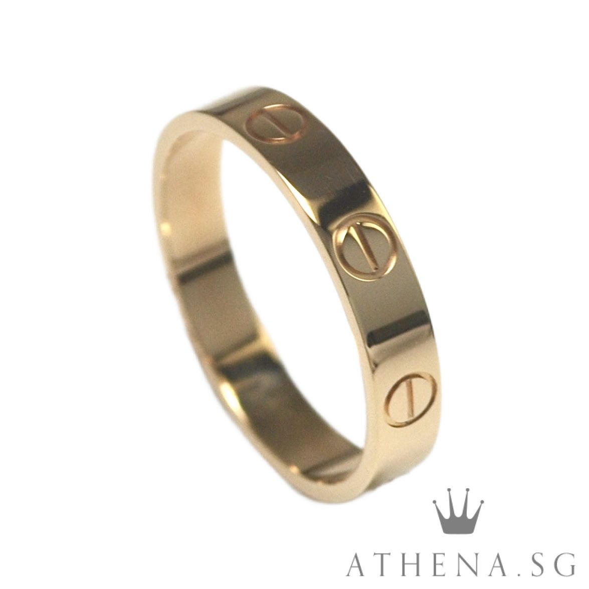 18K RG CARTIER LOVE RING 3.6MM 3.11G (SIZE 54) - Image 5