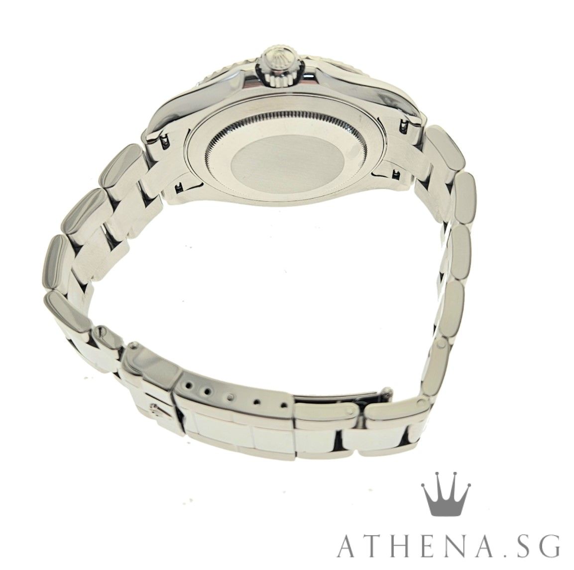 ROLEX ROLESIUM MENS OYSTER PERPETUAL DATE YACHT MASTER 40MM "D" SERIES "PLATINIUM DIAL" WITH BOX & CERT (UNDATED) 16622 - Image 3