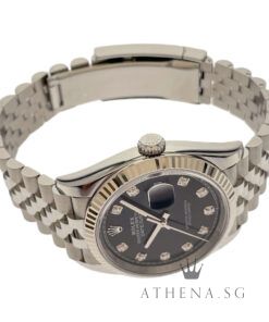 Alternative view of UNWORN!! ROLEX MENS SIZE OYSTER PERPETUAL DATEJUST 36 "AN" SERIES "BLACK DIAMOND DIAL" WITH BOX & CERT DATED (10/2025) (STILL UNDER AGENT WARRANTY) 126234