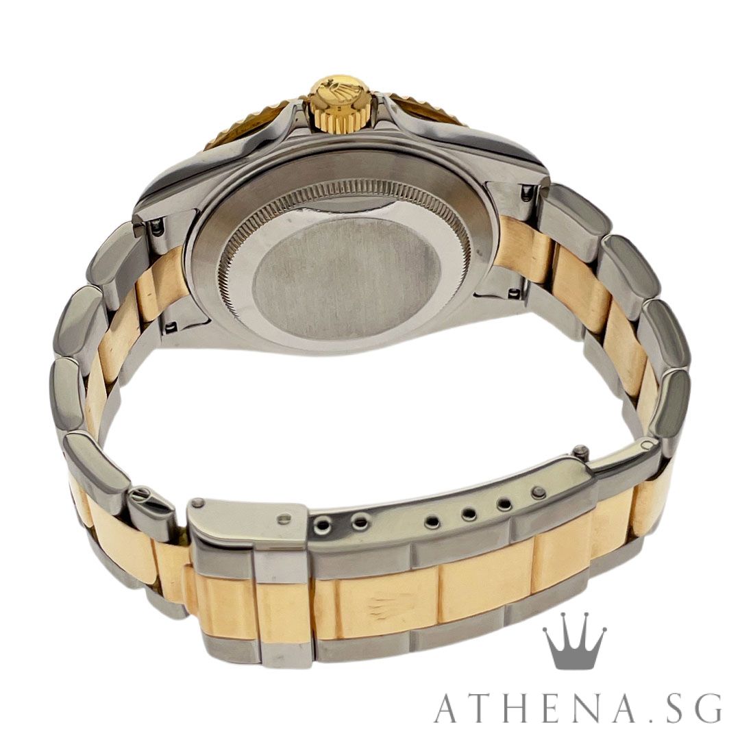 ROLEX 18K HALF YELLOW GOLD ROLESOR OYSTER PERPETUAL SUBMARINER DATE "P" SERIES "BLUE SWISS MADE DIAL" (WATCH ONLY) 16613T - Image 3